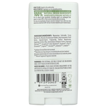 Schmidts Bergamot and Lime Deodorant Stick, 2.65 Ounce, 3PK 859139006038
