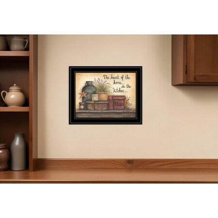 Homeroots Heart of the Home 8 Black Framed Print Kitchen Wall Art 406562
