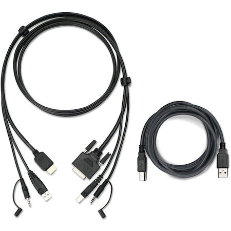 Iogear 6ft HDMI to DVI, USB KVM Cable Kit with Audio (TAA) G2L7H02UTAA3