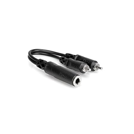 Maxpower Hosa Y Cable, .25 In Tsf To Dual Rca MA132555