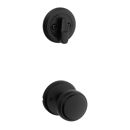 Kwikset Residential Handlesets Single Cylinder Reversible Matte Black 966SOK-514.UNIV
