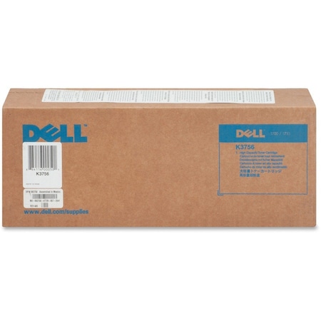 Dell 1700/1700n Black Laser Toner replacement cartridge- 6000 page high yield printer toner K3756