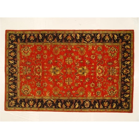 Lifestyles LS-RM15 5 x 8 ft. Kavera 100 Percent Long Fiber Wool Hand Made Rug- Multicolor LS-RM155X8