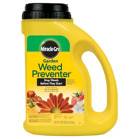 Miracle-Gro 10047511 Garden Weed Preventer, Granular, 5 lb Jug 1004751