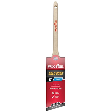 Wooster 266892 2 in Gold Edge Thin Angle Brush 071497184382