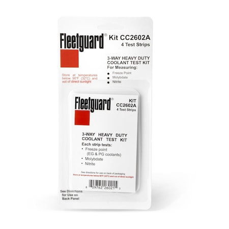 Fleetguard Coolant Test Strips CC2602A