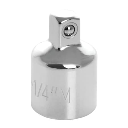 Perform Tool Socket Adapter 3/8 In Female x 1/4 In Male; Chrome Plated; Chrome Vanadium Steel; Single W38159