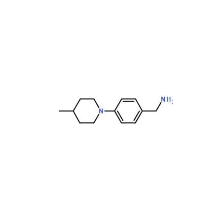 Ak Scientific 1-[4-(4-Methylpiperidin-1-yl)phenyl]methanamine (250mg), CAS 486437-59-6 4201AE-250mg