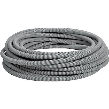 Carlon Liquid-Tight Flex Plastic Conduit, 1 in Trade Size, 100 ft, PVC, Gray 15008-100