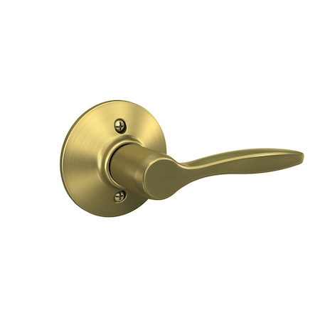 Schlage Residential Right Hand Delfayo Lever Half Dummy Satin Brass Finish F170DEL608RH