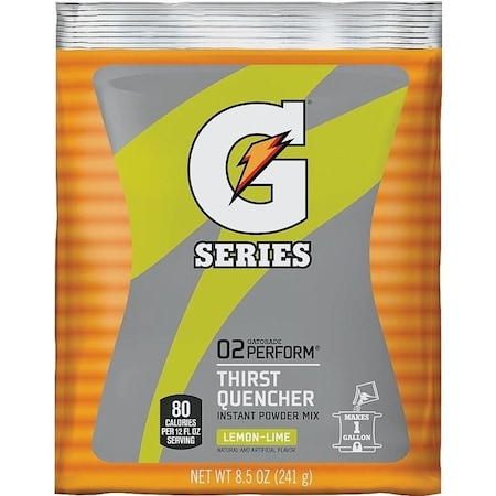 Gatorade 0 Thirst Quencher Instant Powder Sports Drink Mix, Powder, LemonLime Flavor, 85 oz Pack 3956