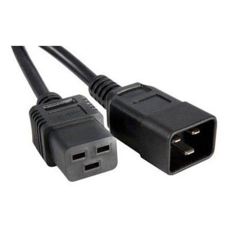 Enet C19 To C20 6Ft Black Power Cord C19C20-6F-ENC