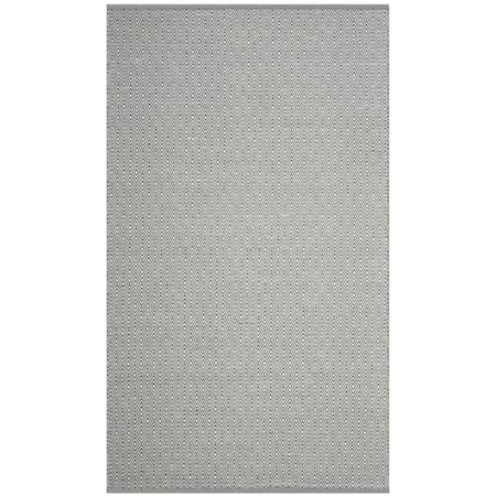 Safavieh 4 x 6 ft. Montauk Hand Woven Small Rectangle Area RugIvory & Grey MTK515C-4