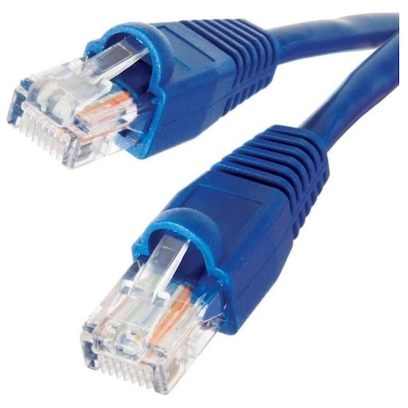 Case Logic CAT 5E Ethernet Cable 50Ft-BLUE Connects two network devices for internet access CLCCET103BL
