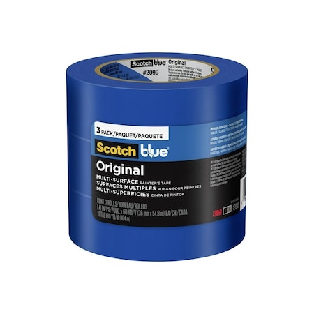 Scotch Original Painter's Tape 1.41" W X 60 yd L Blue Medium Strength Original Painter's Tape Blue 2090-36AP3