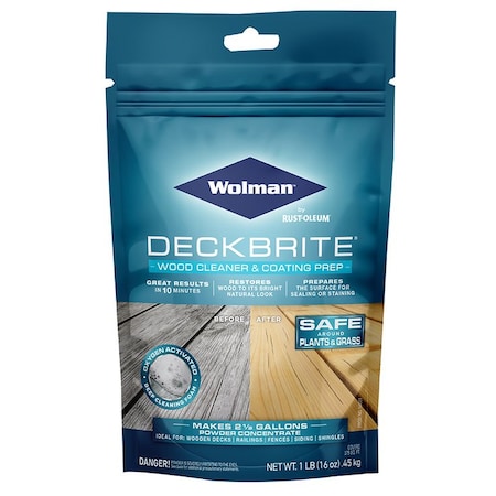 Wolman Deckbrite 1 Lb Zinsser Wolman, DeckBrite Wood Cleaner & Coating Prep 16001