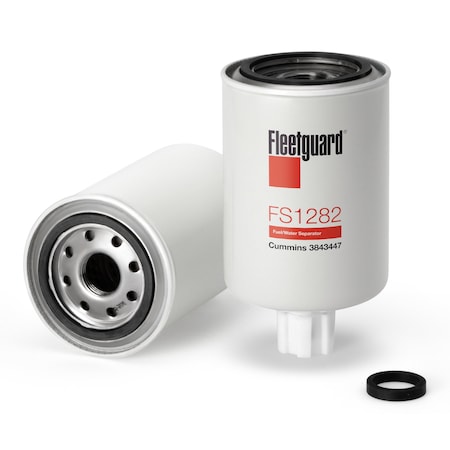 Fleetguard Fuel Filter, 6.4375 in, Spin-On FS1282