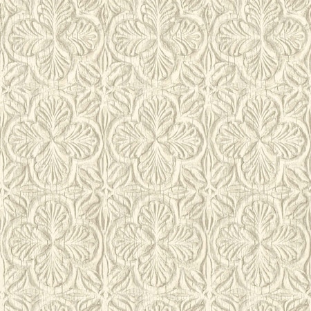 Chesapeake Karachi Cream Wooden Damask Wallpaper 3125-72333