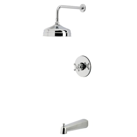 Kingston Brass Single-Handle Pressure Balanced Tub and Shower Faucet, Polished Chrome KB6331AX