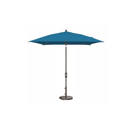 Treasure Garden 7.5 ft Square Patio Umbella, aluminum, fiberglass ribs, outdoor, Peacock UM847SQ-00 7943 Peacock