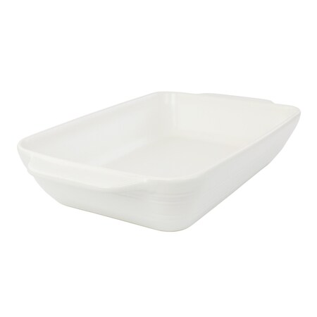 Bee And Willow Gibson 4 Quart Rectangular Stoneware Baker in White Speckle 124568.01