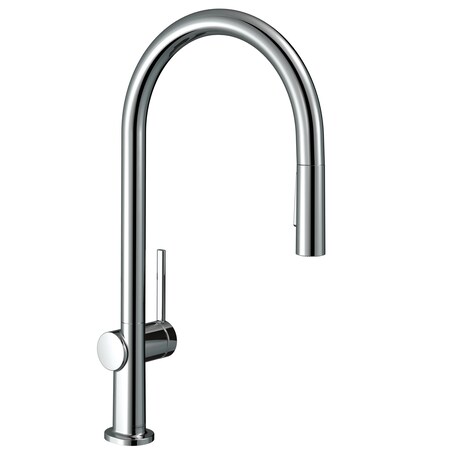 Hansgrohe Talis N HighArc Kitchen Faucet, O-Style 2-Spray Pull-Down, 1.5 GPM in Chrome 72857001
