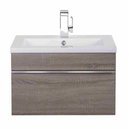Cutler Trough Collection 24 in Wall Mount Modern Bathroom Vanity - Dorato FV-TR-DORATO24