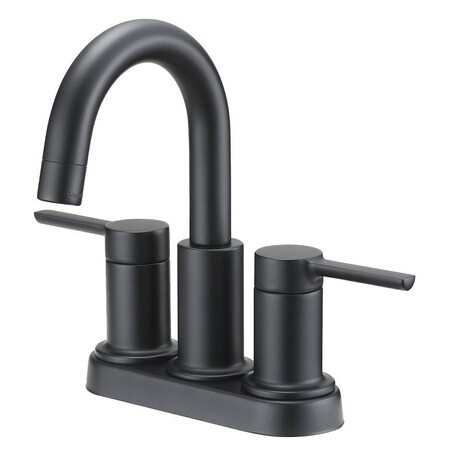 Boston Harbor Lavatory Faucet, Two Handle, 4 in, Matte Black TOBI22010010BL