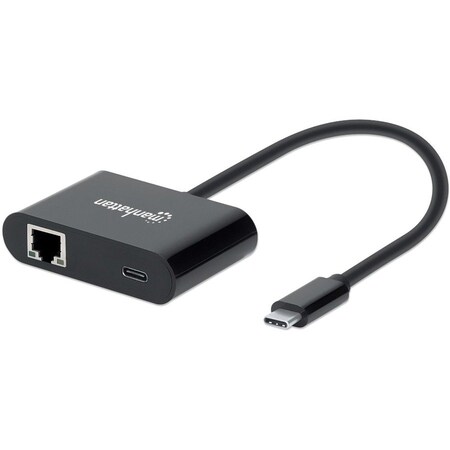 Manhattan - Strategic Manhattan USB-C to Gigabit Network Adapter With Power Delivery Port 153454