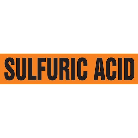 Accuform ASME ANSI PIPE MARKER SULFURIC RPK683STC