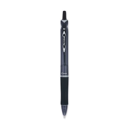 Pilot Acroball Colors Advanced Ink Hybrid Gel Pen, Retractable, Medium 1 mm, Black Ink, 12PK 31810