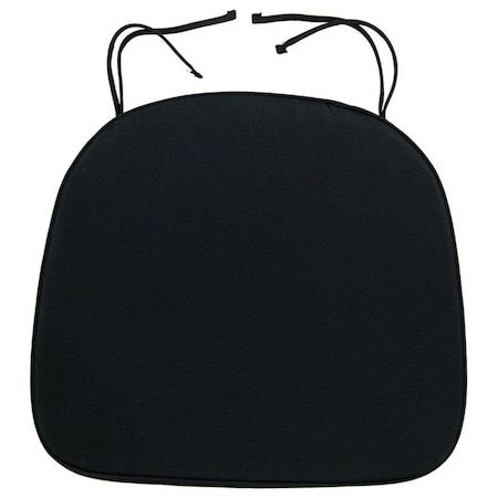 Leisuremod Modern Dining Chair Cushion Pads, Black CAC16BLV