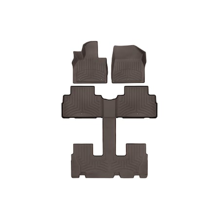 Weathertech Cocoa, Front and Rear and Rear FloorLiner HP 471578-1-2-3IM