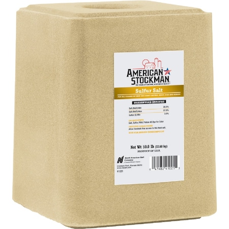 American Stockman Amerian Stockman 50 lb. Sulfur Salt Block 41021