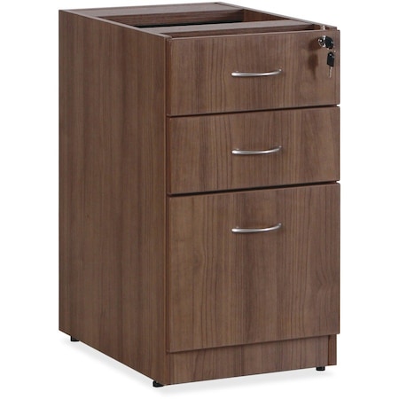 Lorell Lorell Pedestal - 15.5" x 21.9" x 28.5" - Walnut - Essentials Series 69985