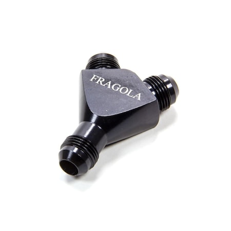 Fragola 900608-BL 8 AN Y-Male Fitting - Black FRG900608-BL
