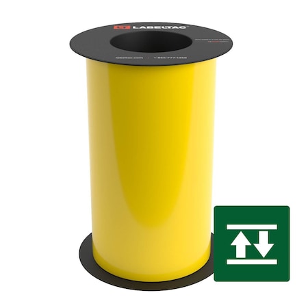 Labeltac High-Tack Label Supply 9in x 75ft LT9, Yellow LT901HK-C