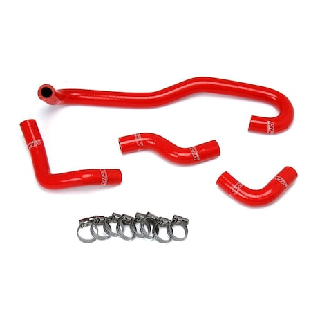 Hps Performance High Temp Reinforced Silicone Heater Coolant Hose Kit, Red,  57-1655-RED