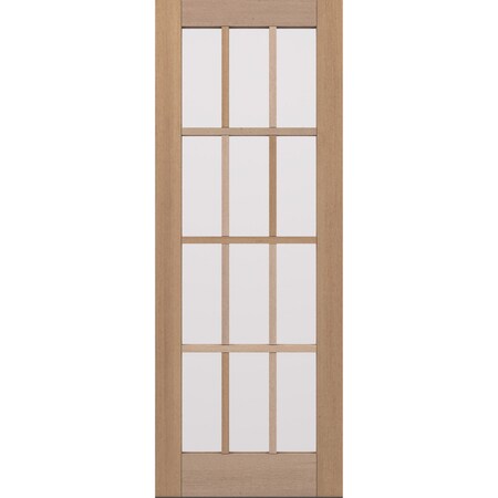 Doornmore G112, 37.75" x 98" ( 36" Door) Right Hand, Mahogany SDL 12 Lite Exterior Door G112-SW-3696_1_RI
