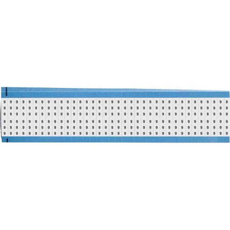 Brady Numerical Legend Vinyl Cloth Wire Marking Value Packs, Pack of 5 Cards, 5PK WM-9-VP