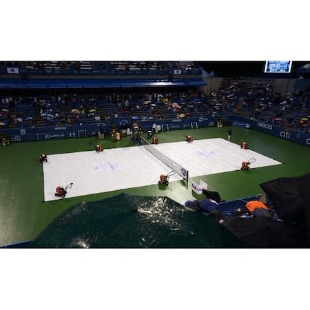 Tarps Now Baseball Tarp, 30' x 60', 12 Mil, Black, White, Poly PC-P68WS-3060