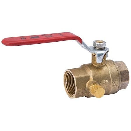 Mueller Industries Ball Vlve Brass Lvr 1/2" 119-2-12