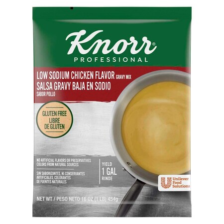 Knorr Professional Low Sodium Chicken Gravy Mix, 1 pound, 6PK 84129467