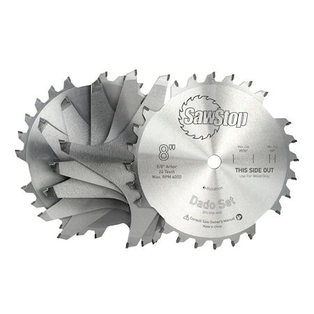 Sawstop 8" Premium Dado Set with Systainer BTS-DS8-SYS