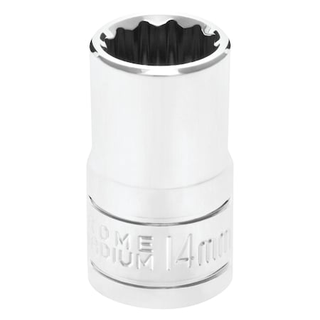 Performance Tool 1/2 In Dr. 12 Pt Socket 14Mm Socket 12Pt 14M, W32814 W32814