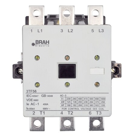 Brah Electric , Replacement 400A 600V 3P with 480VAC Coil for World Series Contactor 3TF5622-0AV0 B3TF5622-0AV0