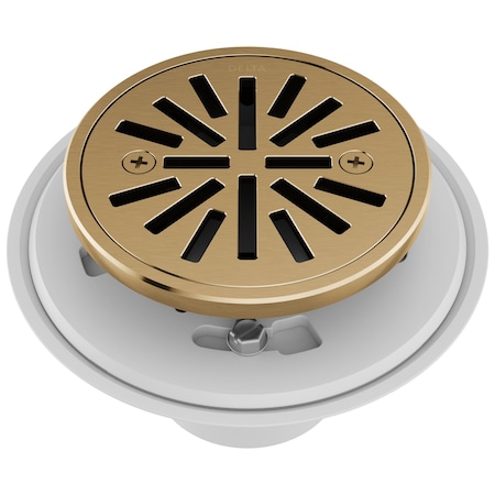 Delta 4 in Tile-In Round Shower Drain In Champagne Bronze DT061411-CZ