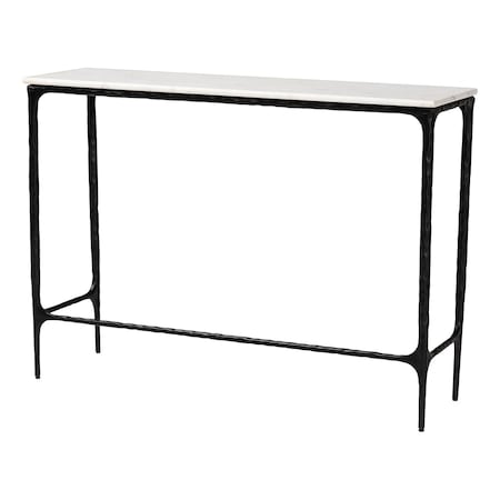 Baxton Studio Edsel Marble Console Table, Rectangle 270-14729-ZORO