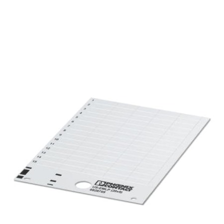 Phoenix Contact US-EMLP 20X9 Plastic label Card white 0828795