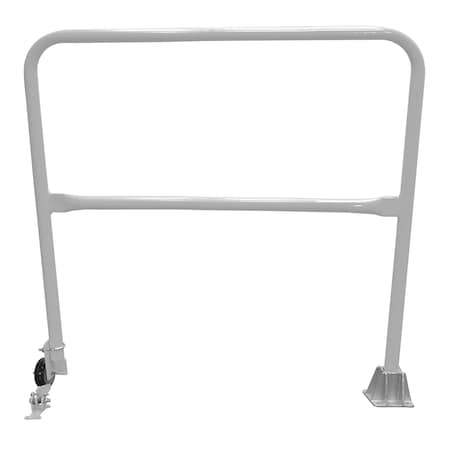 Vestil Steel Dock Safety Swing Gate 4 Ft. Length Silver SSG-4-SL